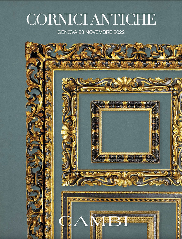 Mira Cornice barocca Orsay 35x50 cm - bianco e oro - Vetro standard